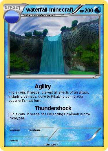 Pokemon waterfall minecraft