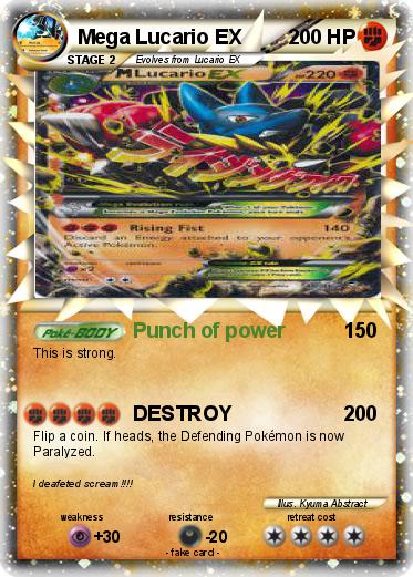 Pokemon Mega Lucario EX