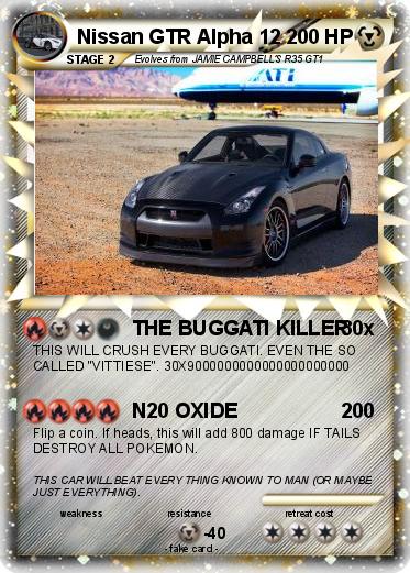 Pokemon Nissan GTR Alpha 12