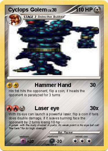 Pokemon Cyclops Golem