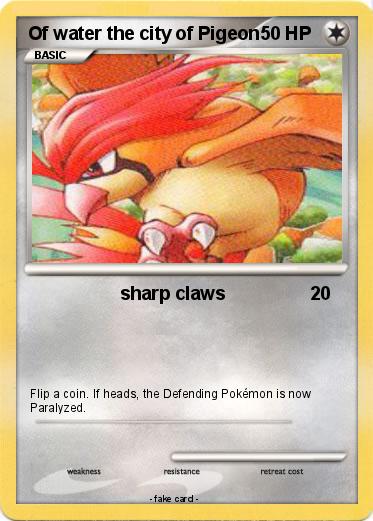 Pokemon Of water the city of Pigeon