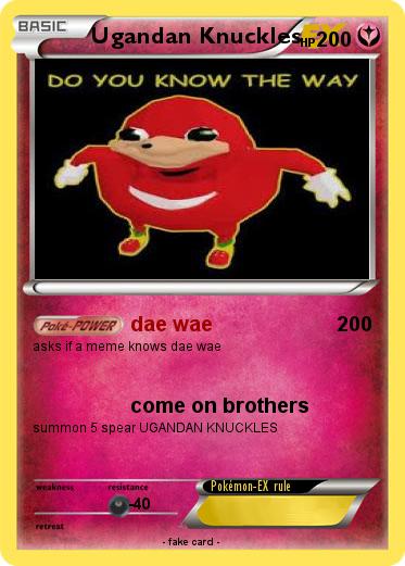 Pokemon Ugandan Knuckles