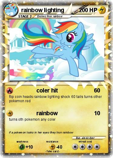 Pokemon rainbow lighting