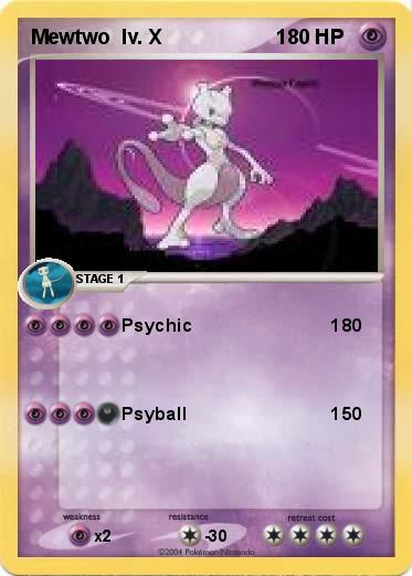 Pokemon Mewtwo  lv. X                    1