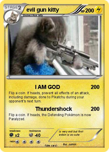 Pokemon evil gun kitty
