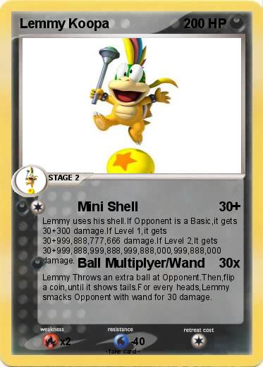 Pokemon Lemmy Koopa