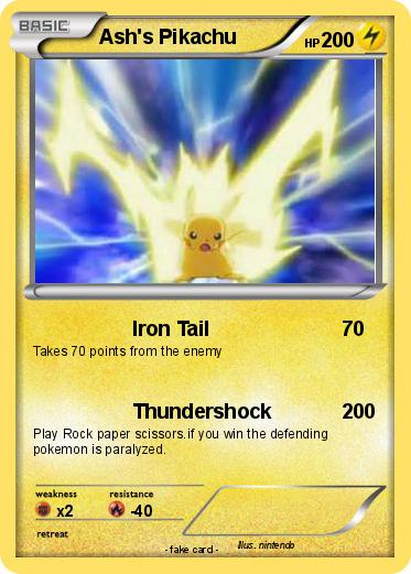 Pokemon Ash's Pikachu