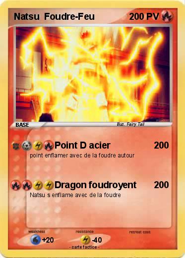 Pokemon Natsu  Foudre-Feu