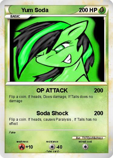 Pokemon Yum Soda