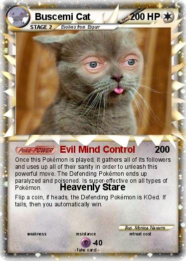 Pokemon Buscemi Cat