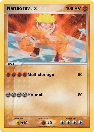Pokemon Naruto niv . X