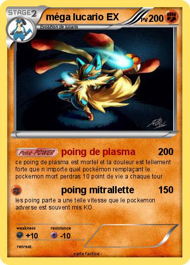 Pokemon méga lucario EX