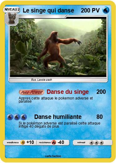 Pokemon Le singe qui danse
