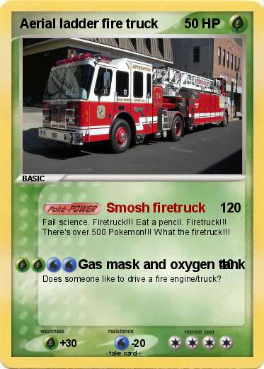 Pokemon Aerial ladder fire truck