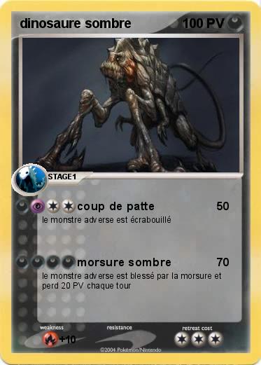 Pokemon dinosaure sombre