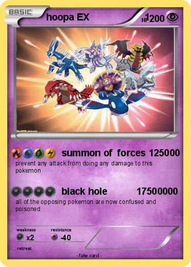 Pokemon hoopa EX                     1