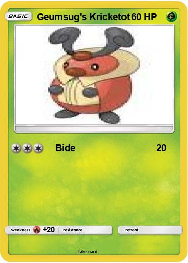 Pokemon Geumsug's Kricketot