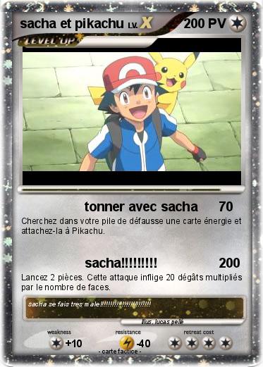 Pokemon sacha et pikachu