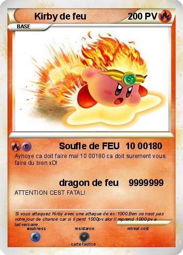 Pokemon Kirby de feu