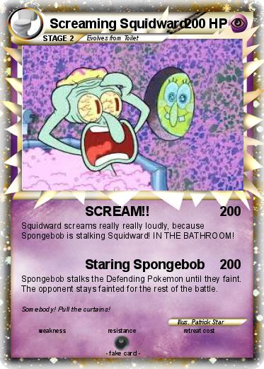 Pokemon Screaming Squidward