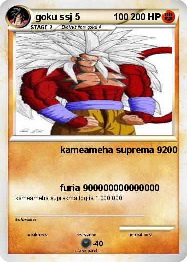 Pokemon goku ssj 5             100