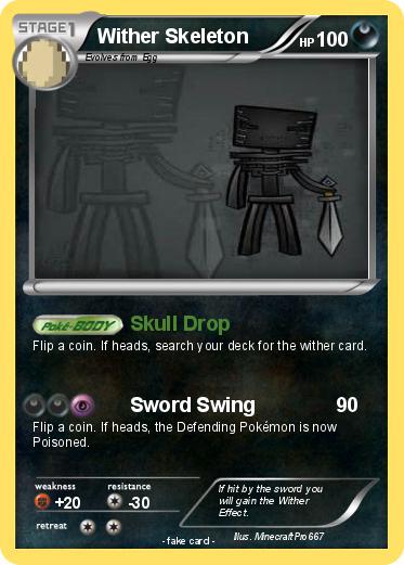 Pokemon Wither Skeleton
