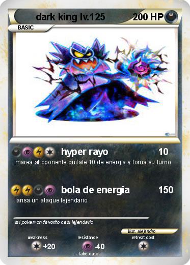 Pokemon dark king lv.125