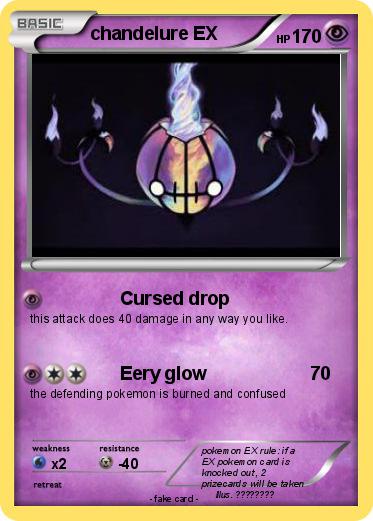 Pokemon chandelure EX