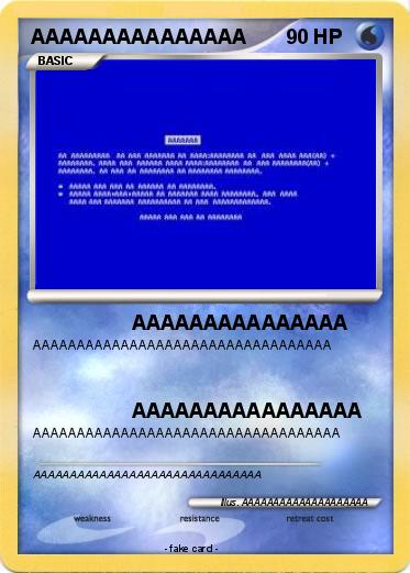 Pokemon AAAAAAAAAAAAAAA