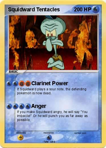Pokemon Squidward Tentacles