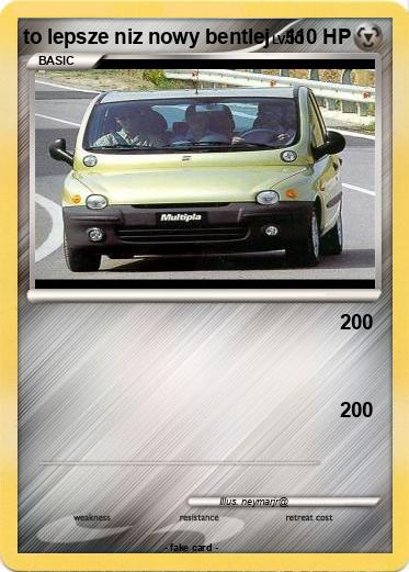 Pokemon to lepsze niz nowy bentlej