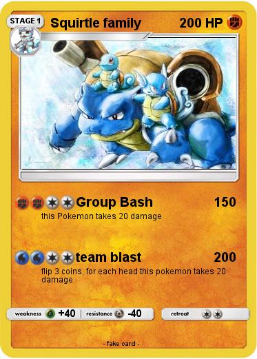 Pokemon Squirtle family