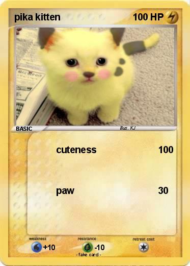 Pokemon pika kitten