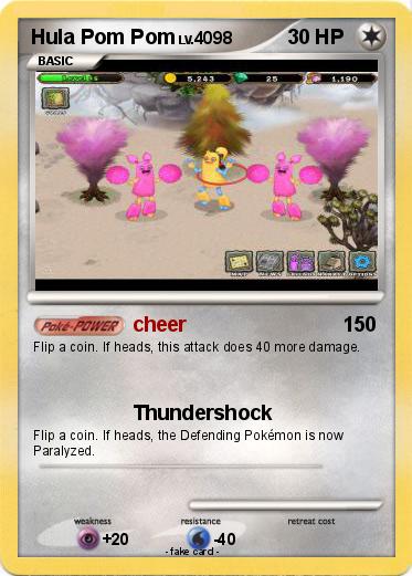 Pokemon Hula Pom Pom