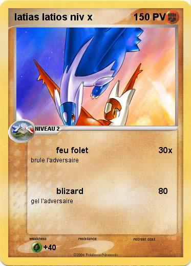 Pokemon latias latios niv x 
