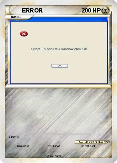 Pokemon ERROR