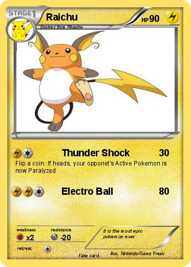 Pokemon Raichu