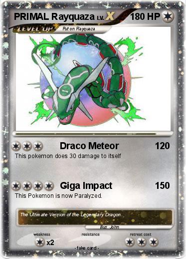Pokemon PRIMAL Rayquaza