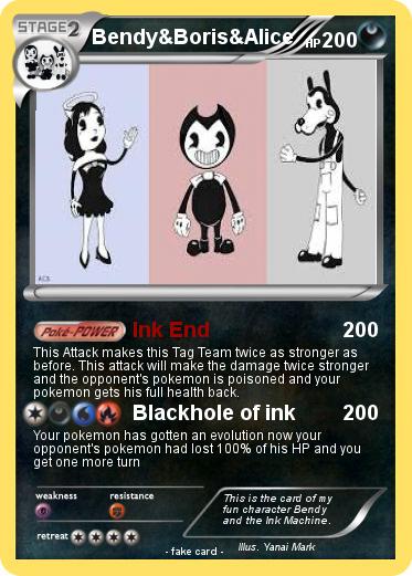 Pokemon Bendy&Boris&Alice