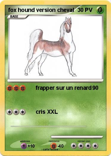 Pokemon fox hound version cheval