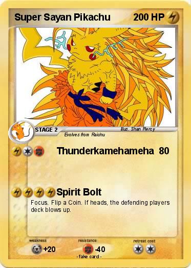 Pokemon Super Sayan Pikachu