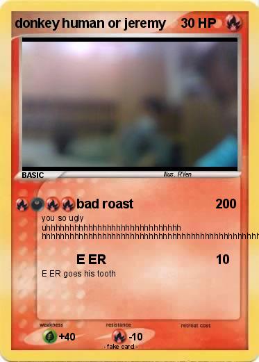 Pokemon donkey human or jeremy