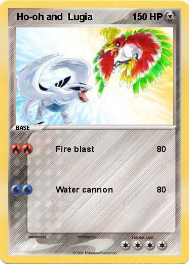 Pokemon  Ho-oh and  Lugia