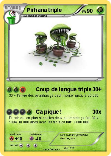 Pokemon Pirhana triple