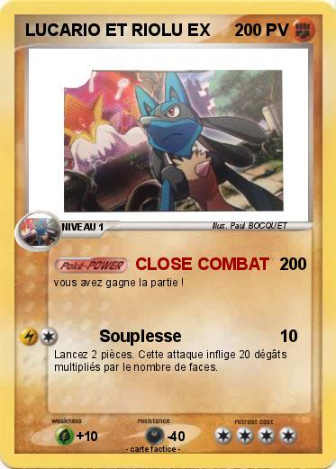 Pokemon LUCARIO ET RIOLU EX