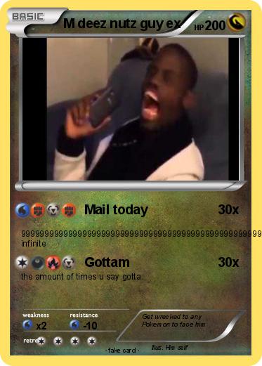 Pokémon M deez nutz guy ex - Mail today - My Pokemon Card