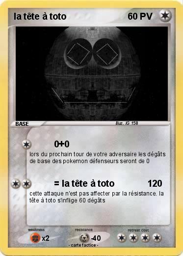 Pokemon la tête à toto