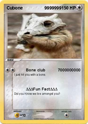 Pokemon Cubone                  9999999