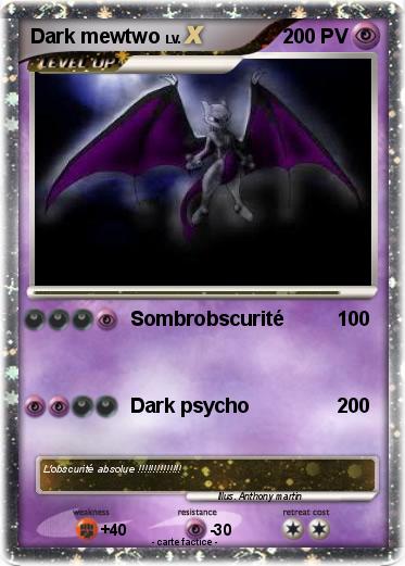Pokemon Dark mewtwo