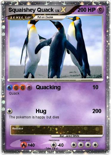 Pokemon Squaishey Quack
